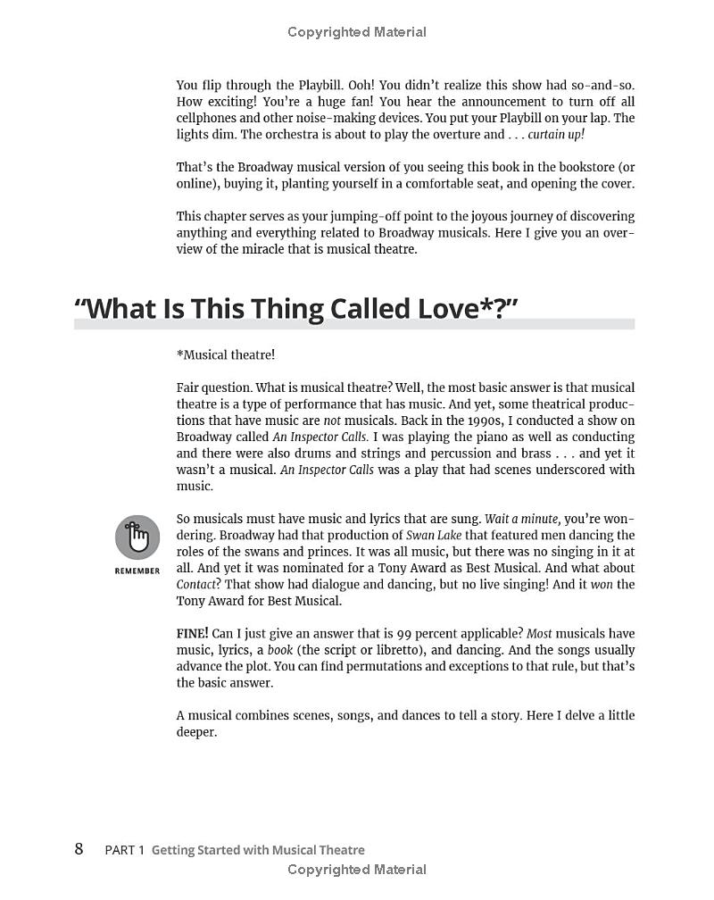 musical theatre for dummies