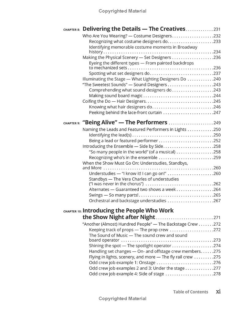 musical theatre for dummies