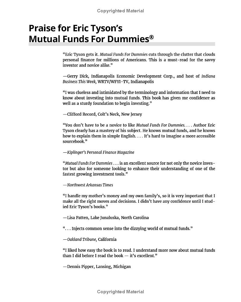 mutual funds for dummies 8th edition