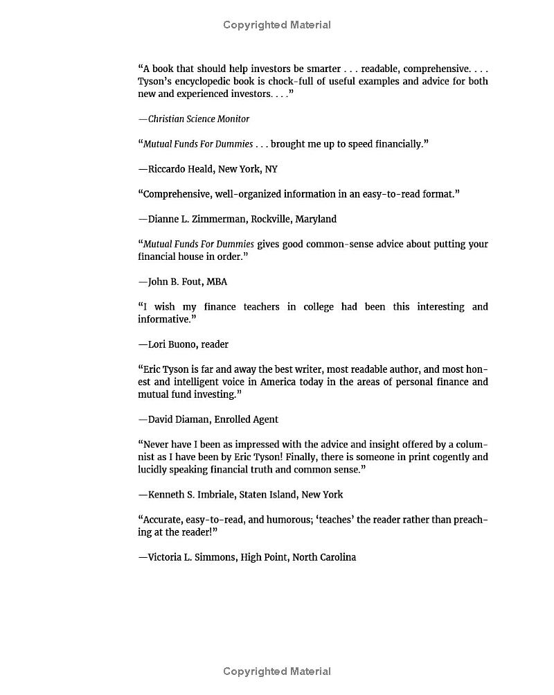 mutual funds for dummies 8th edition