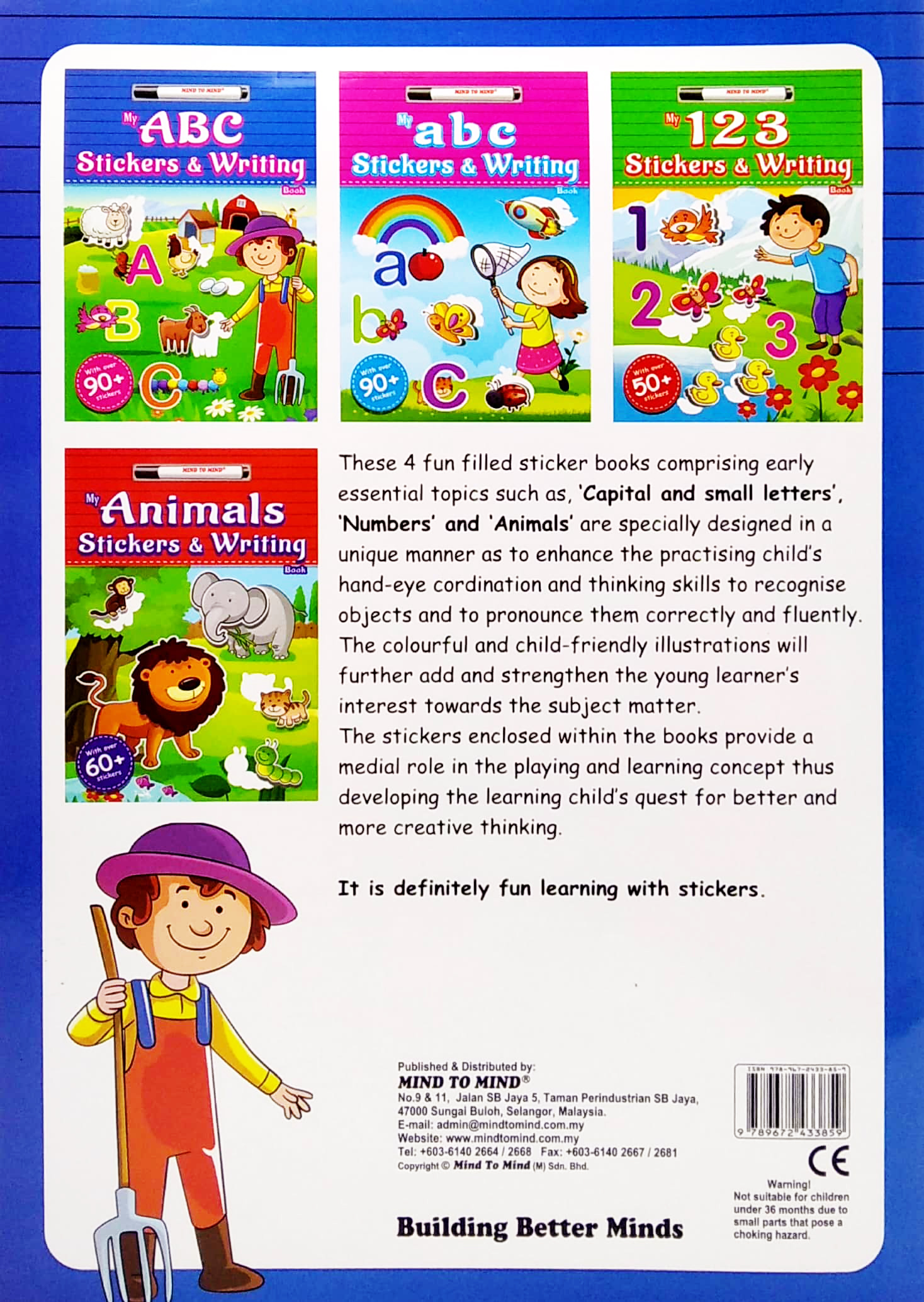 my abc stickers & writing book