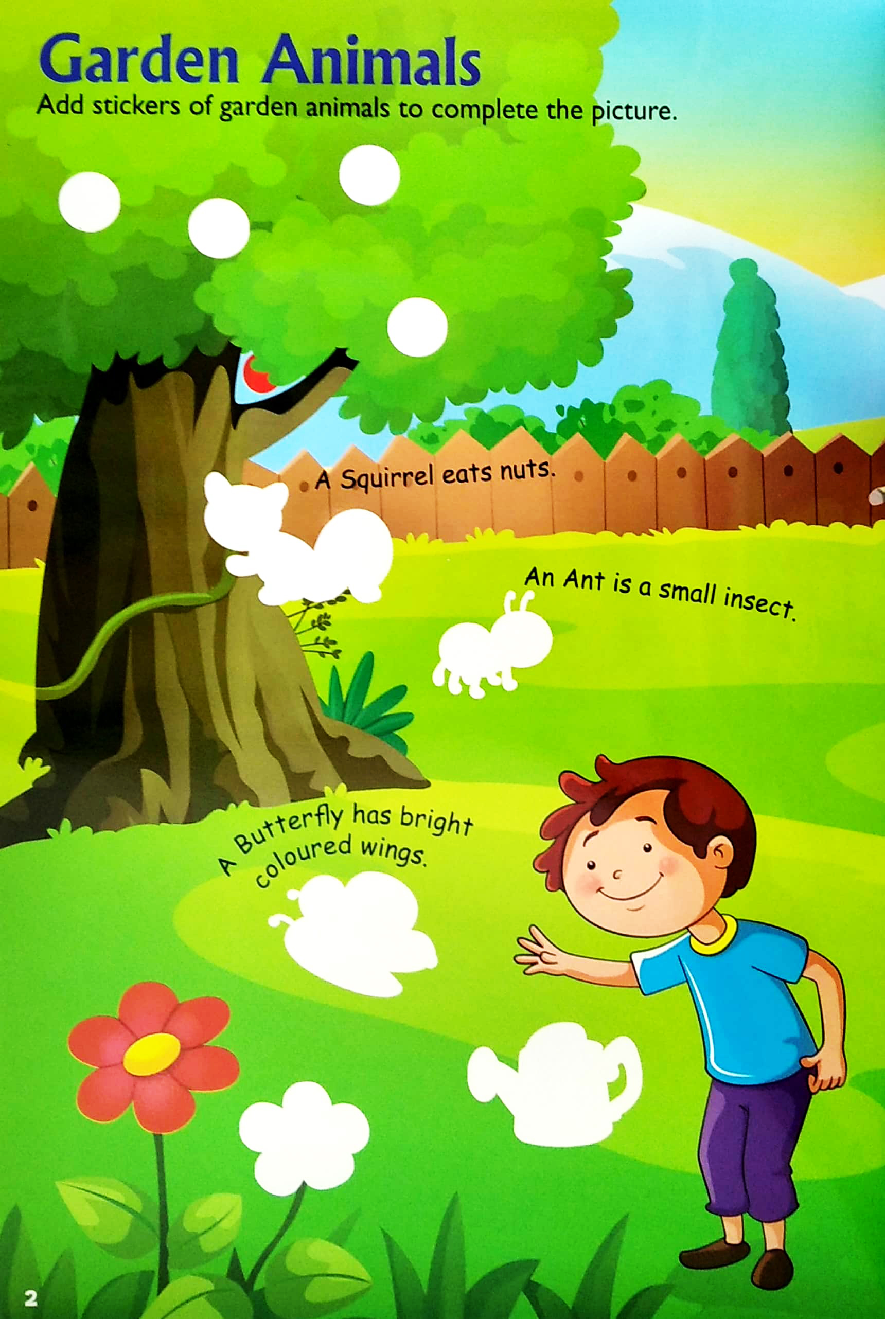 my animals stickers & writing book