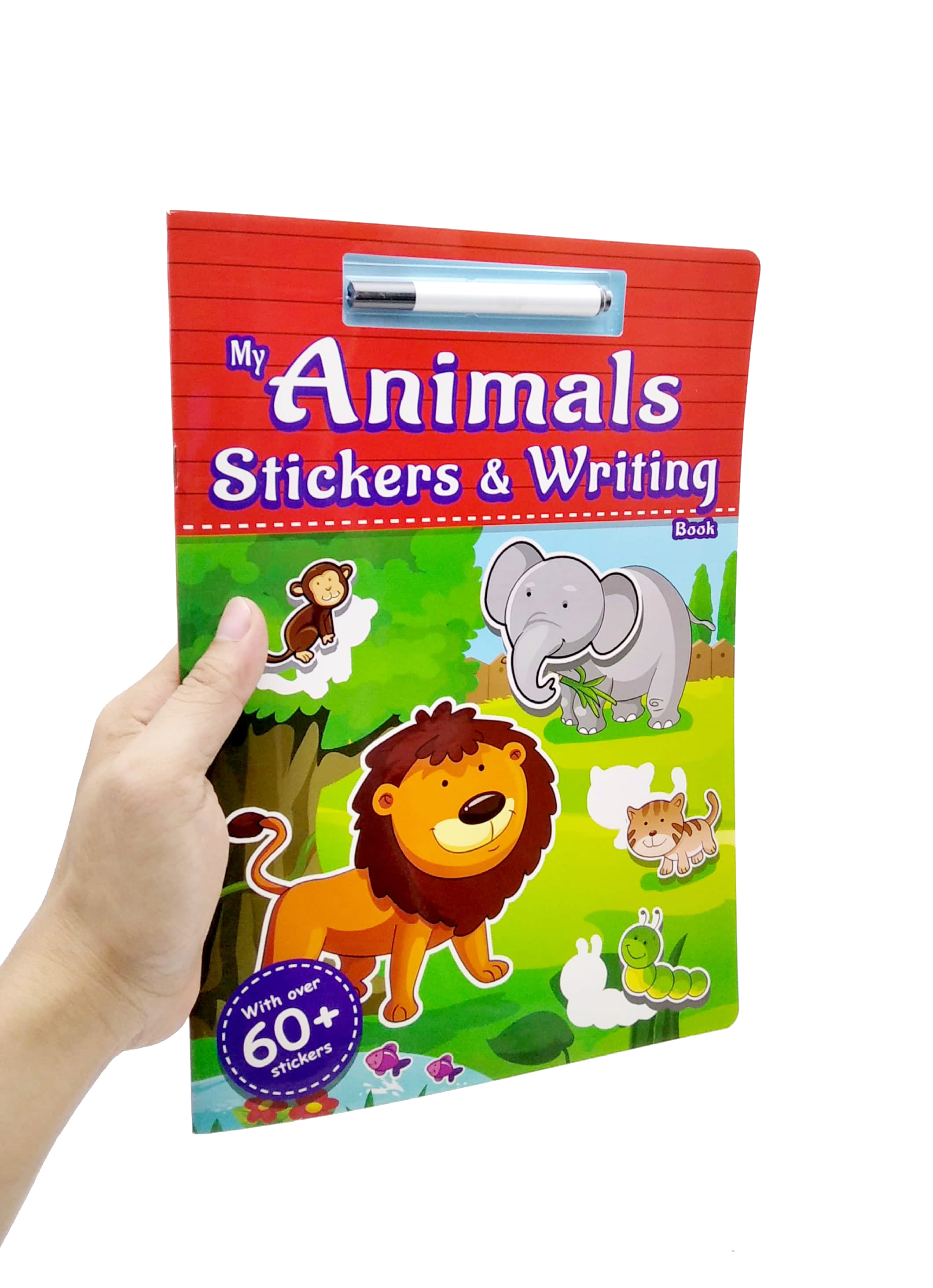 my animals stickers & writing book