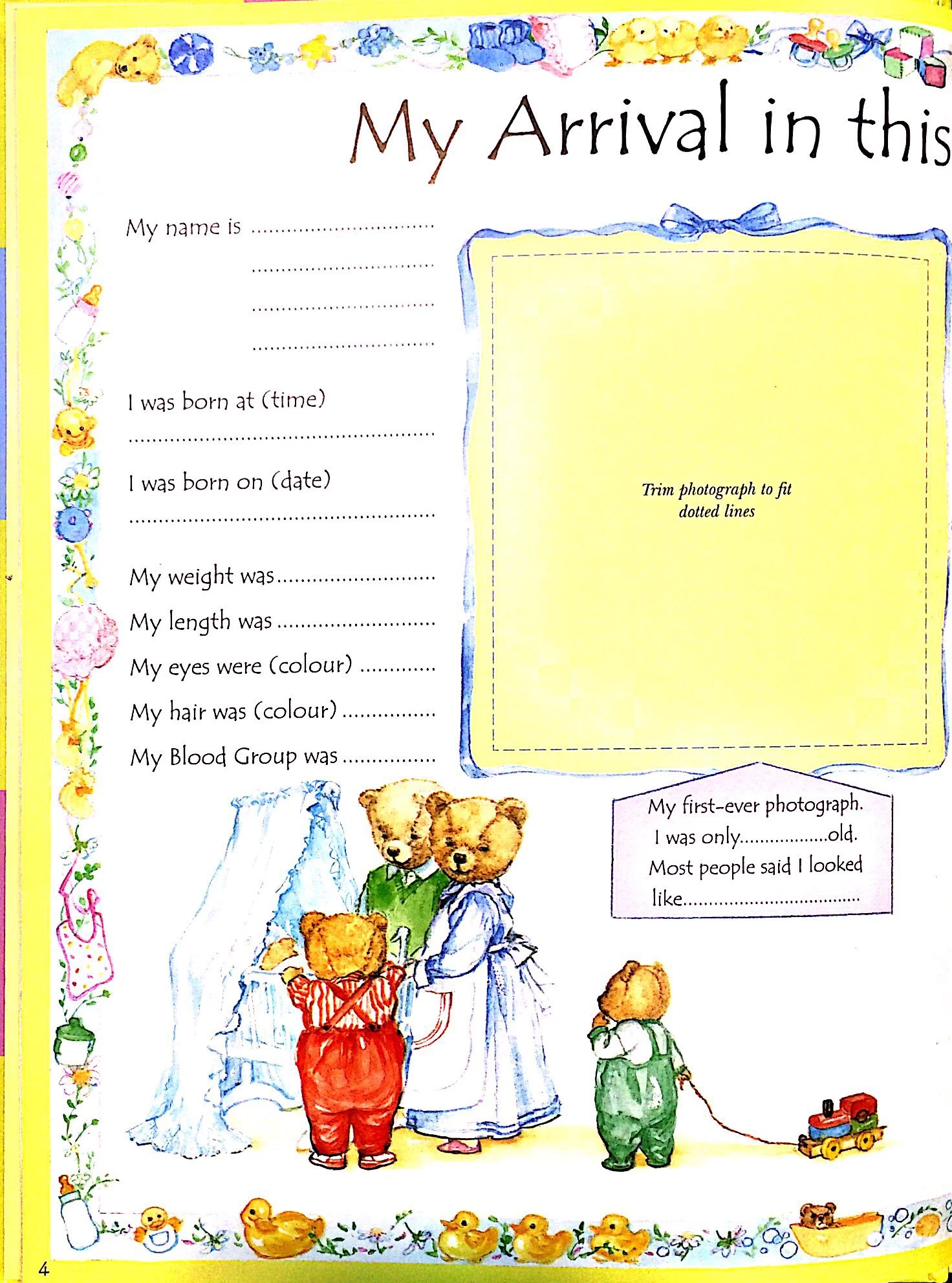 my baby book - a first five year diary (baby record book)