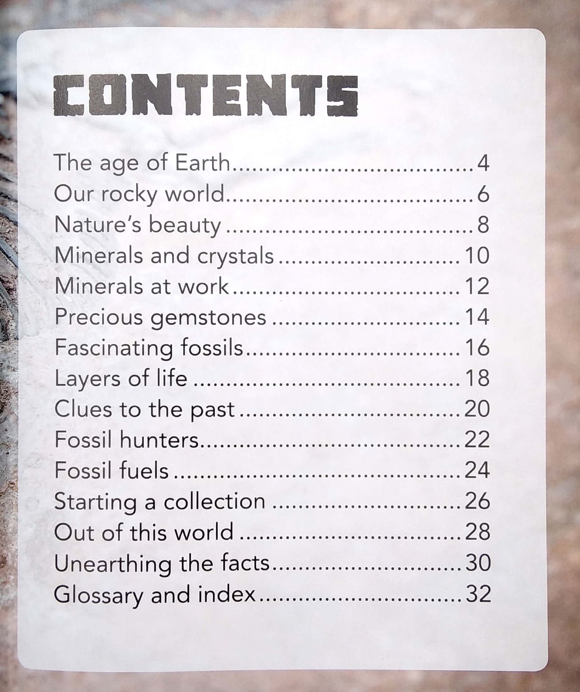 my best book of rocks and fossils