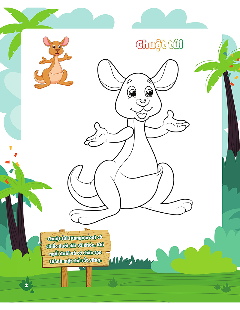 my big animal - con tô màu cảm xúc rừng xanh