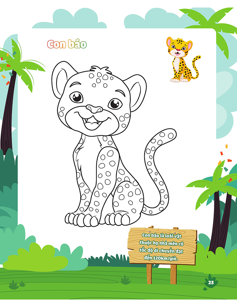 my big animal - con tô màu cảm xúc rừng xanh