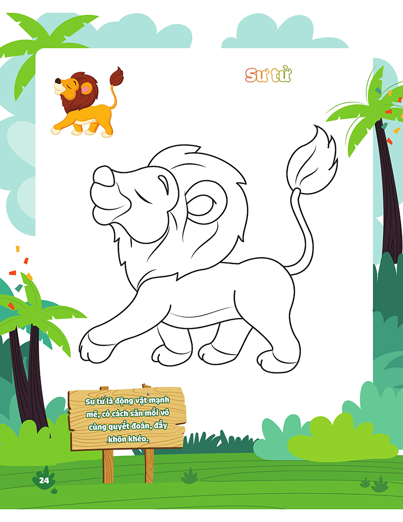 my big animal - con tô màu cảm xúc rừng xanh