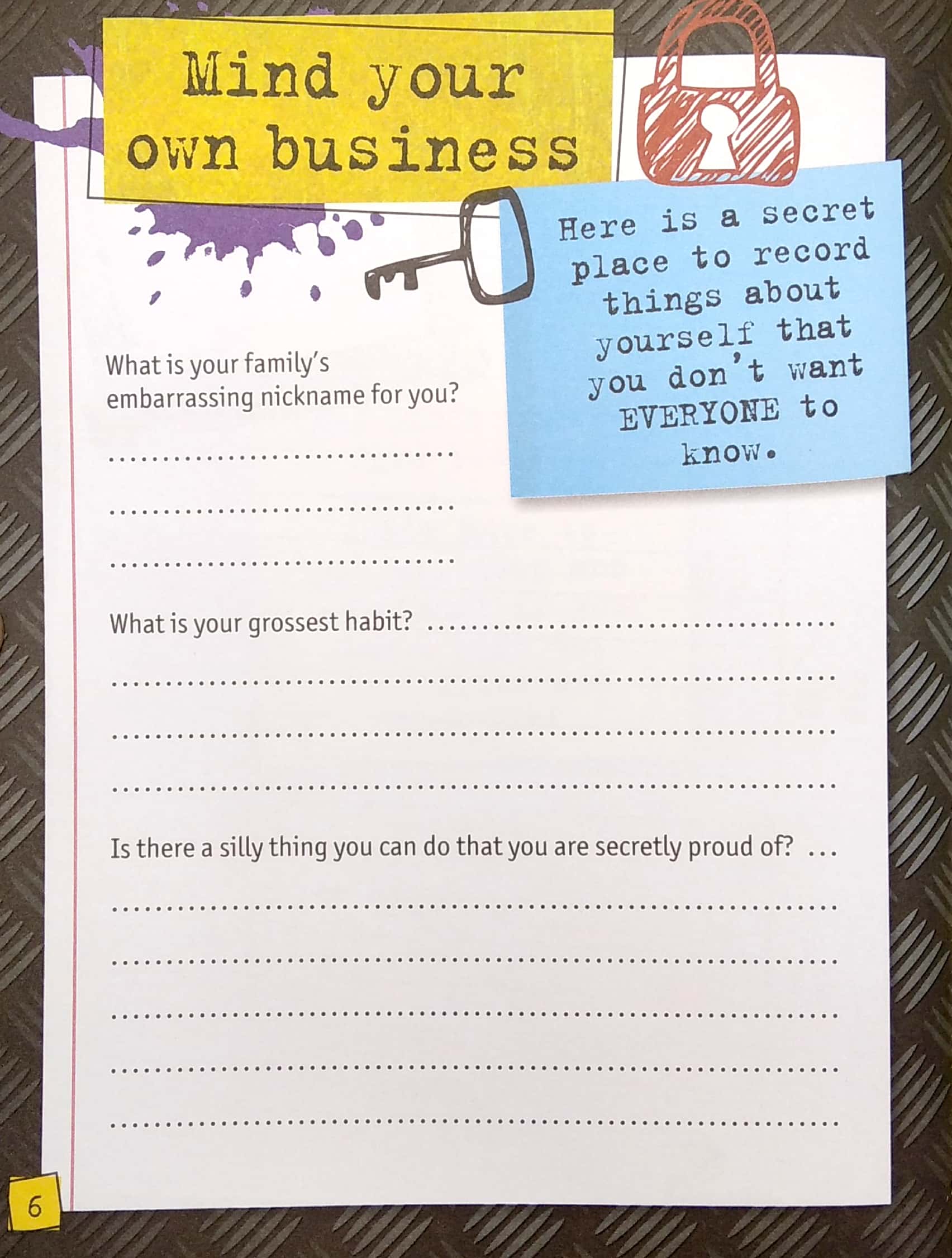 my book of secret stuff