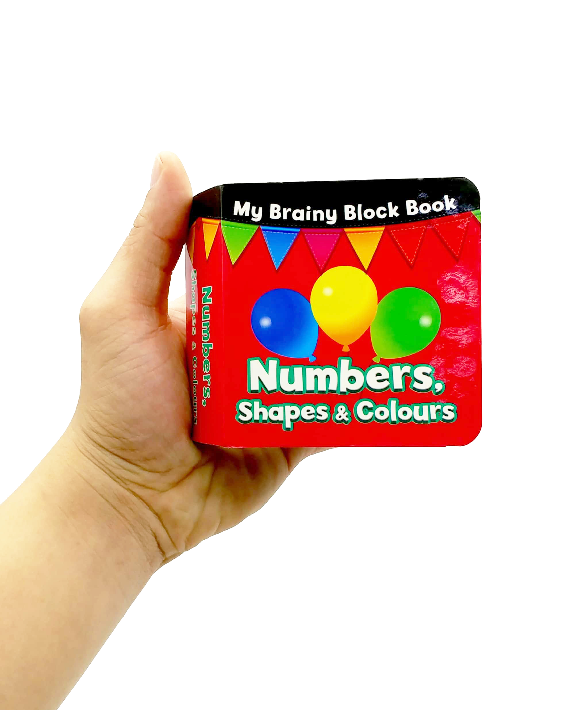 my brainy block books: numbers , shapes & colours