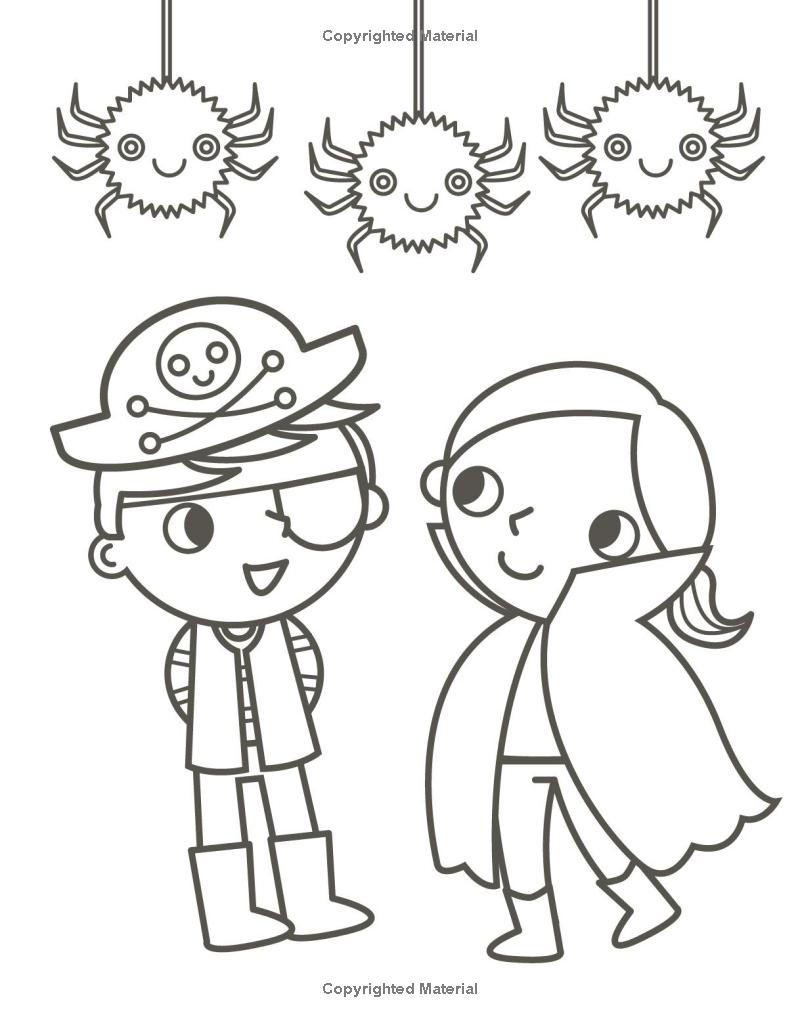 my busy halloween coloring book