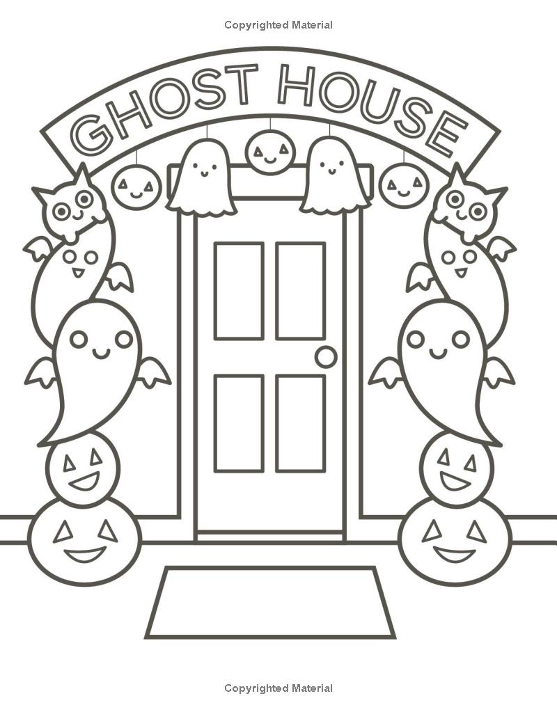 my busy halloween coloring book