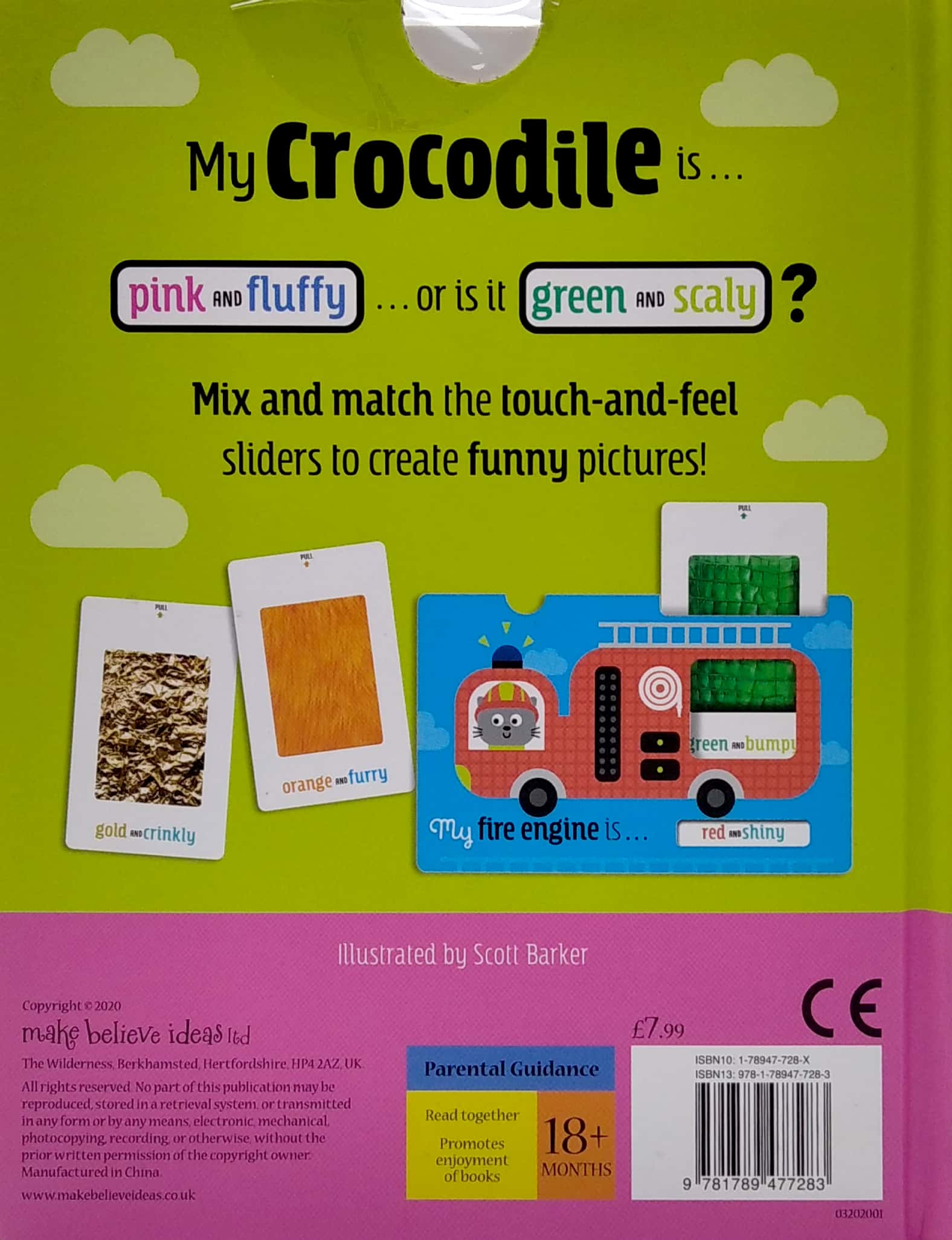 my crocodile is … pink and fluffy