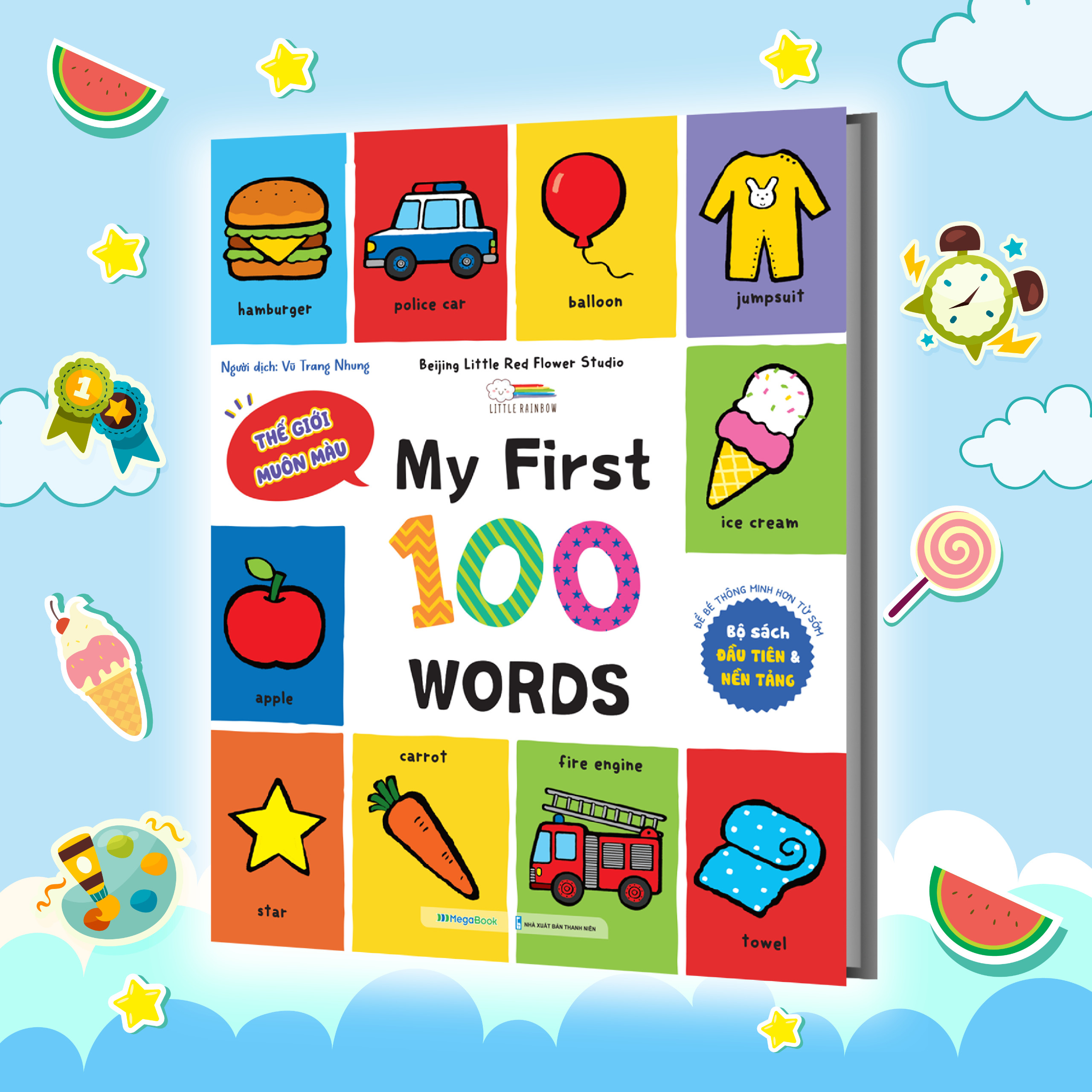 my first 100 words - thế giới muôn màu - bìa cứng