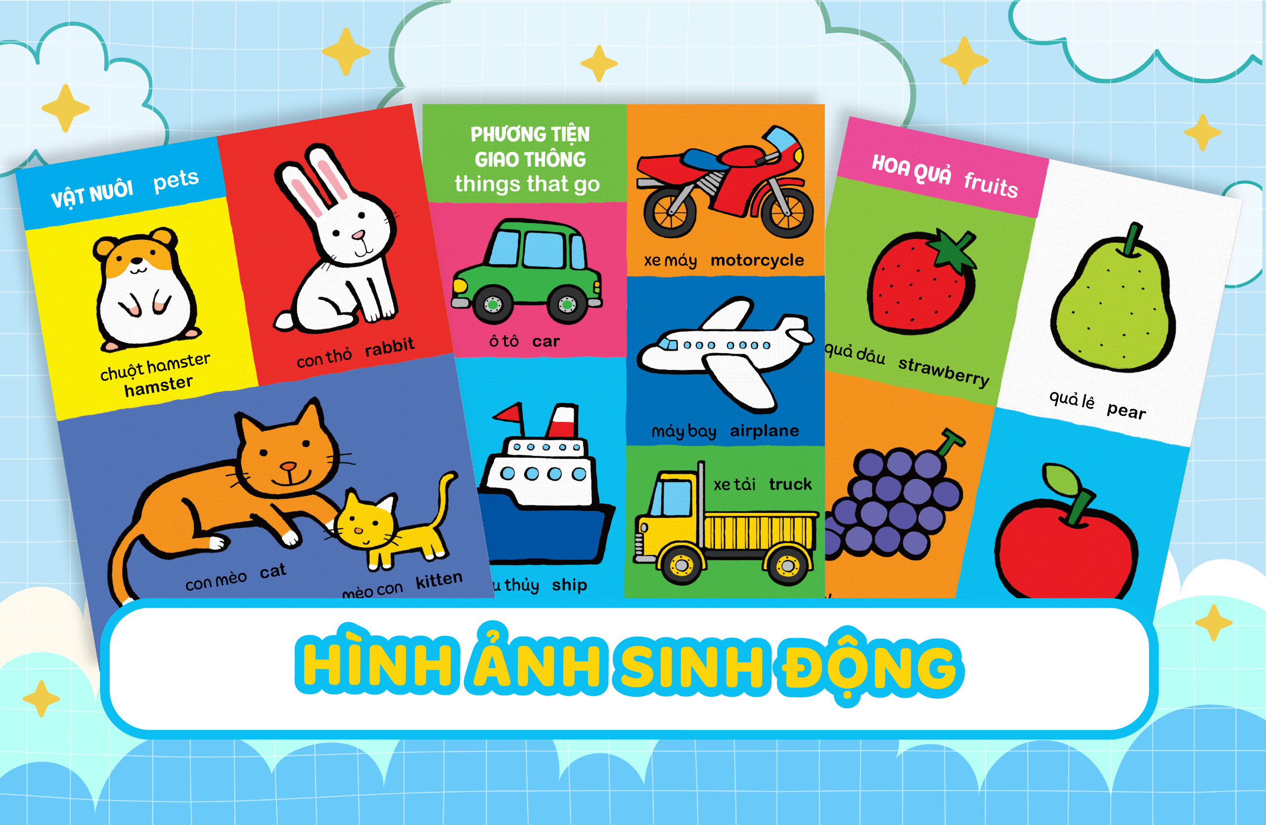 my first 100 words - thế giới muôn màu - bìa cứng