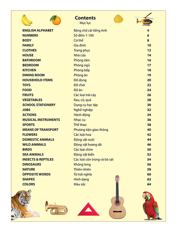 my first 1000 english words - 1000 từ tiếng anh đầu tiên cho bé - bìa cứng (tái bản)