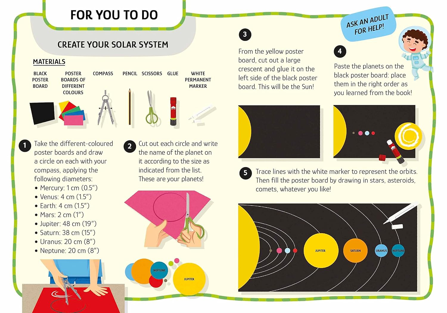 my first activites arts and crafts - space