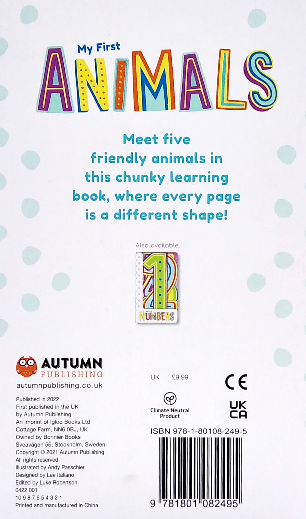 my first animals (chunky 3d shapes)