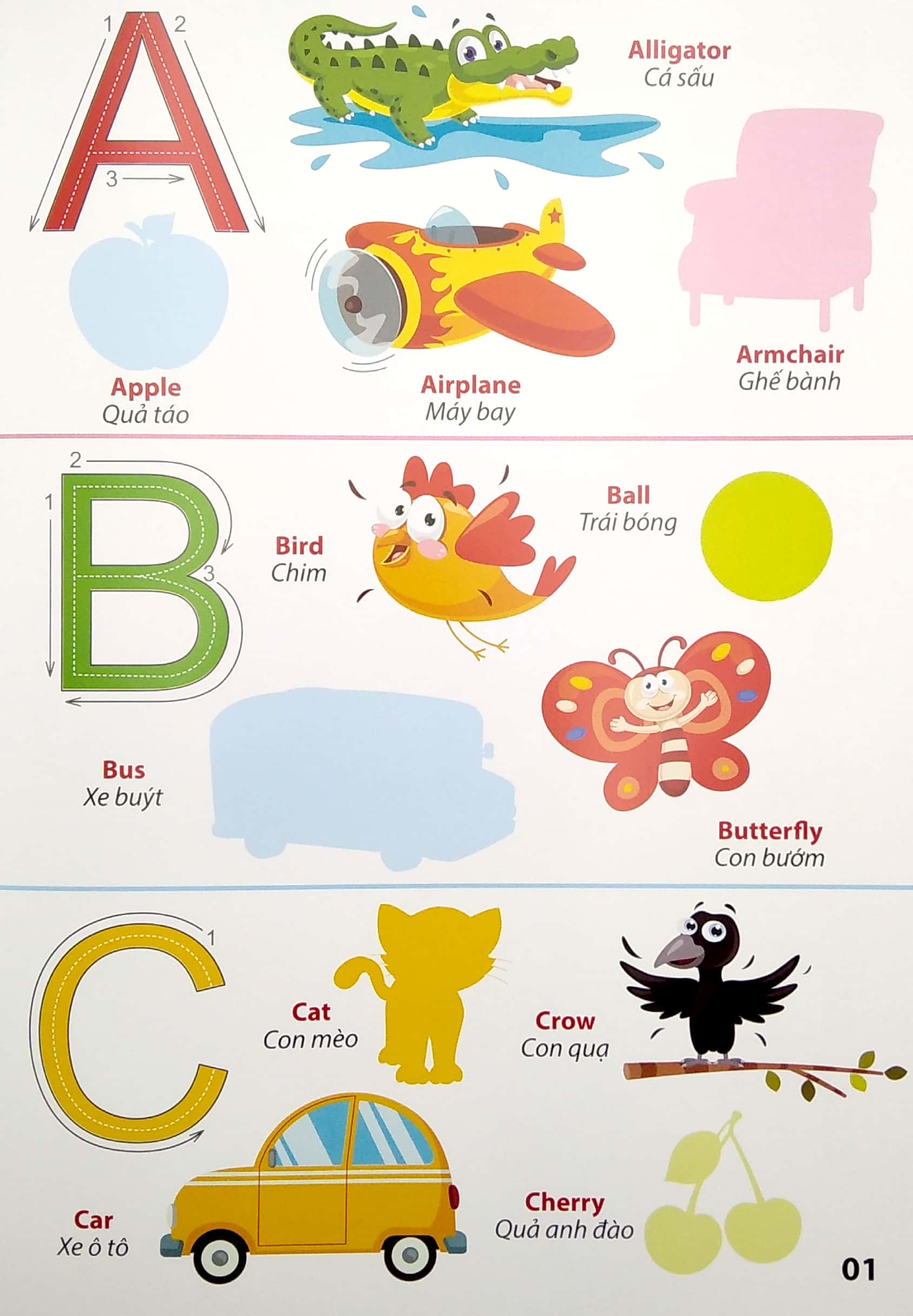 my first book stickers - bảng chữ cái tiếng anh