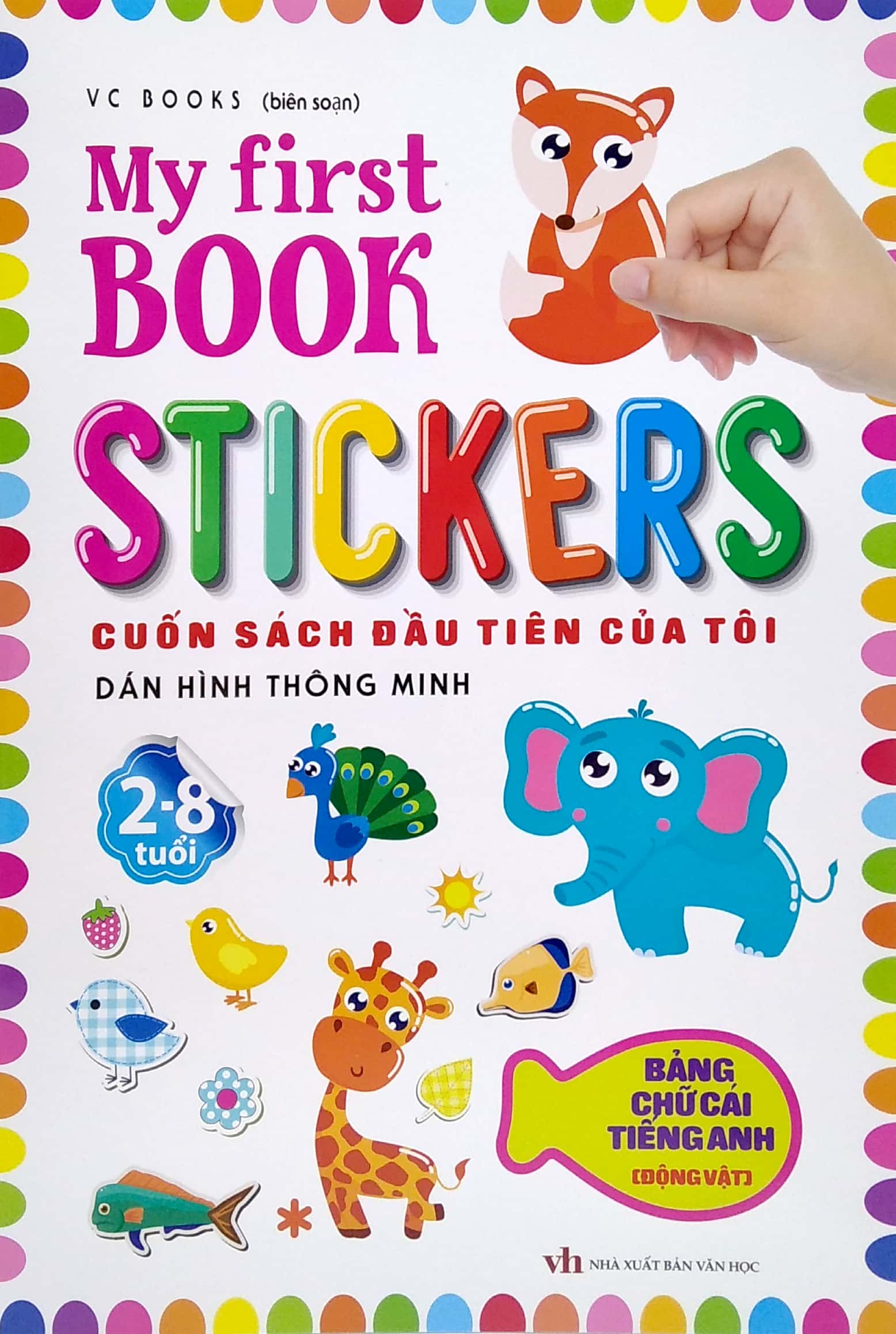 my first book stickers - bảng chữ cái tiếng anh - động vật