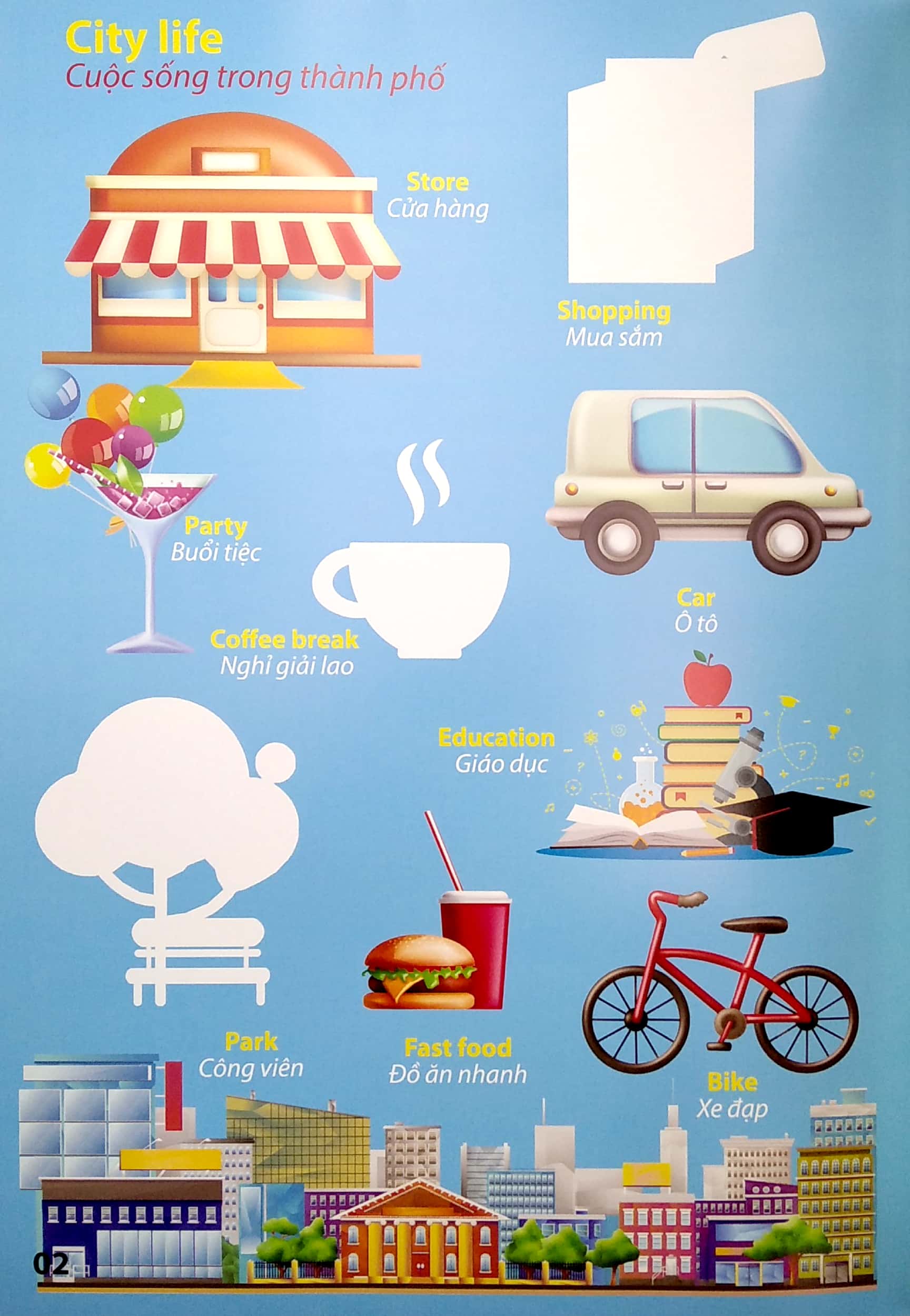 my first book stickers - cuộc sống quanh ta