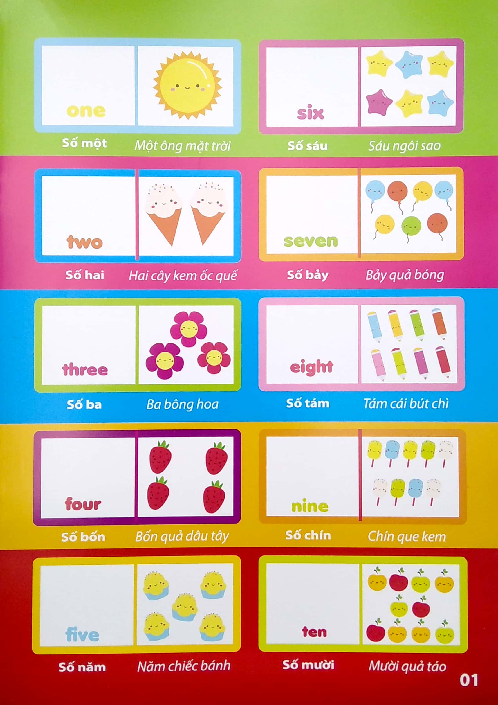 my first book stickers - số đếm hình dạng màu sắc