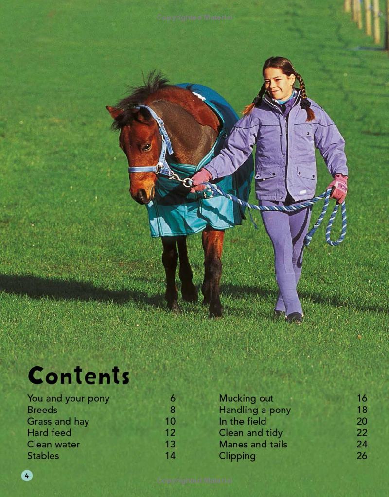 my first horse and pony care book