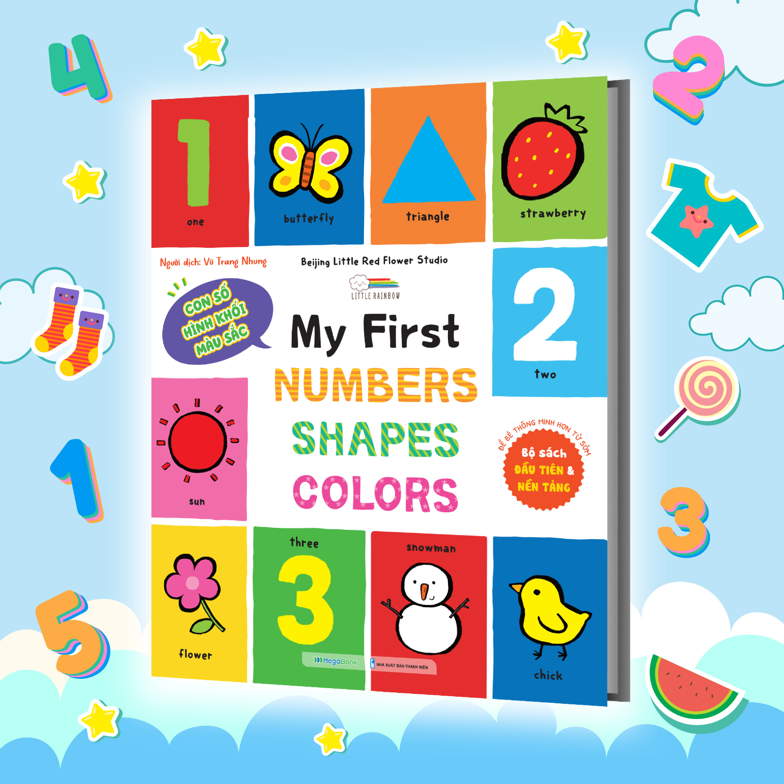 my first numbers-shapes-colors - con số, hình khối, màu sắc - bìa cứng