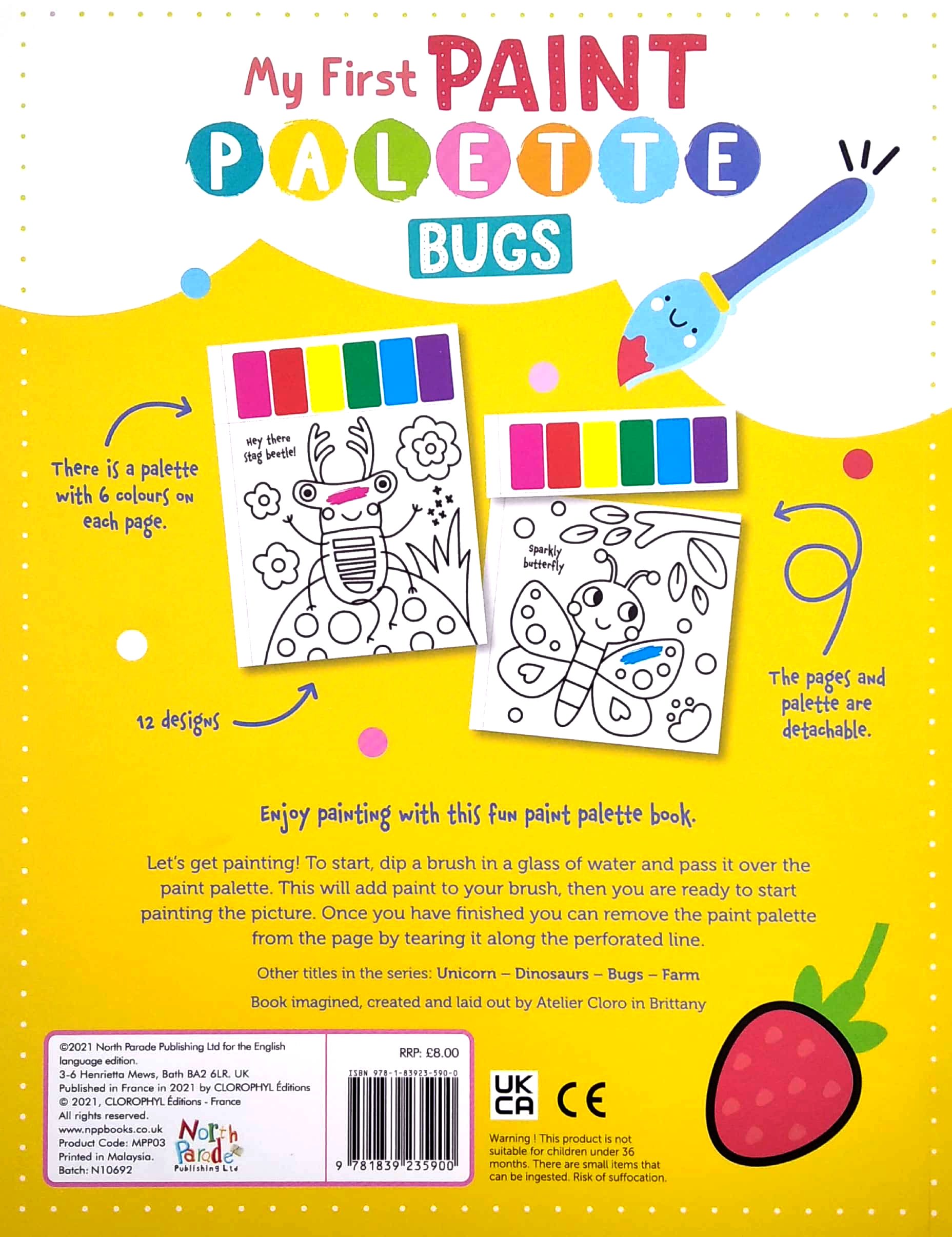 my first paint palette: bugs