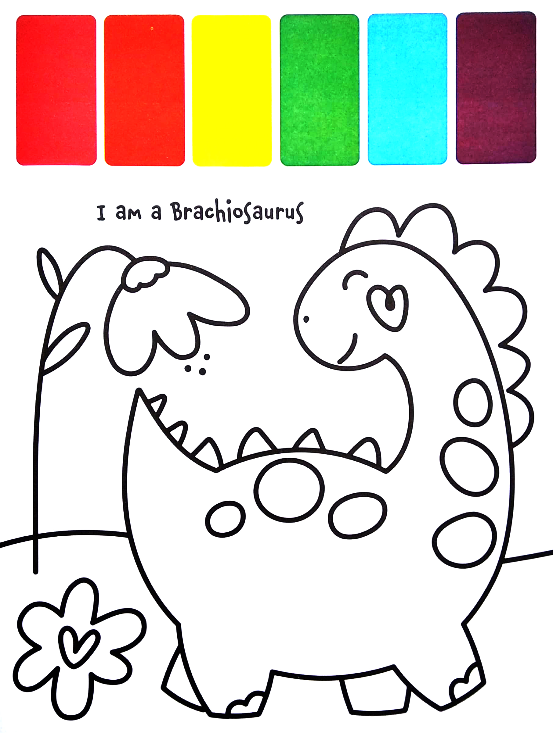 my first paint palette: dinosaurs