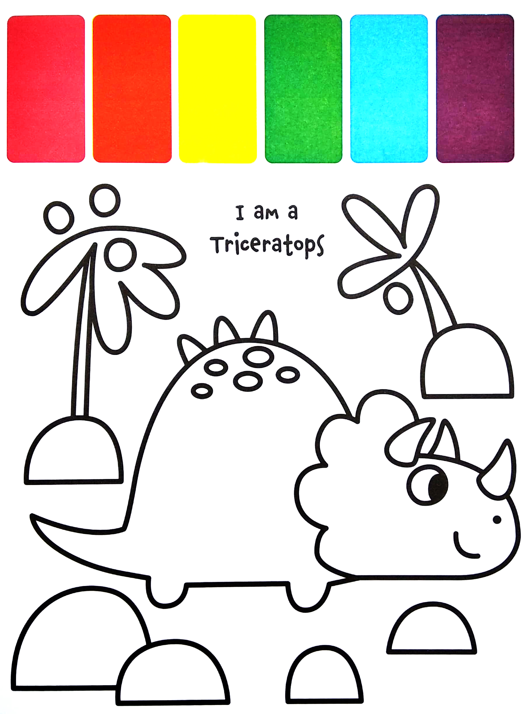 my first paint palette: dinosaurs