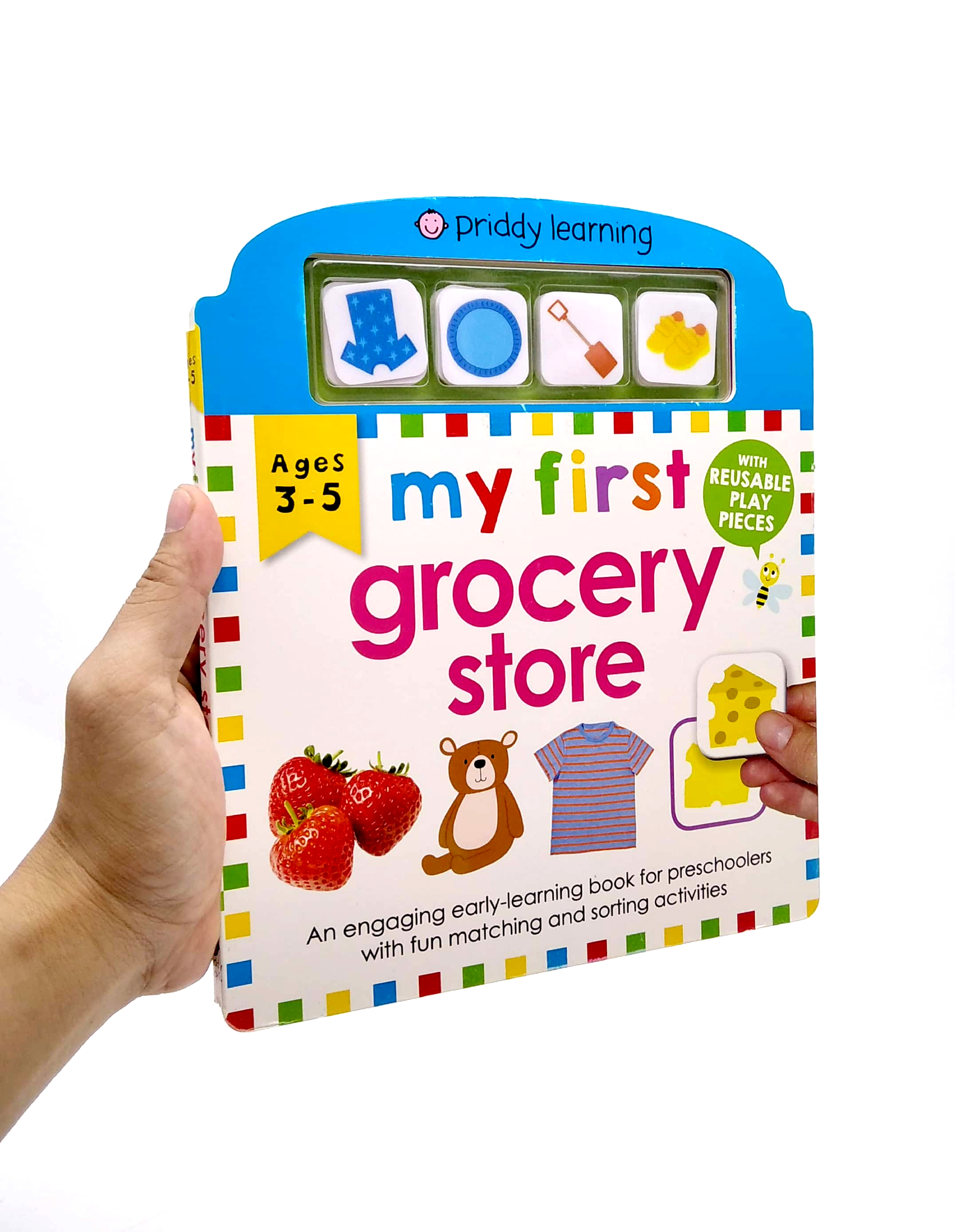 my first play and learn: grocery store : a fun-early learning book about colors, shapes, numbers, and more
