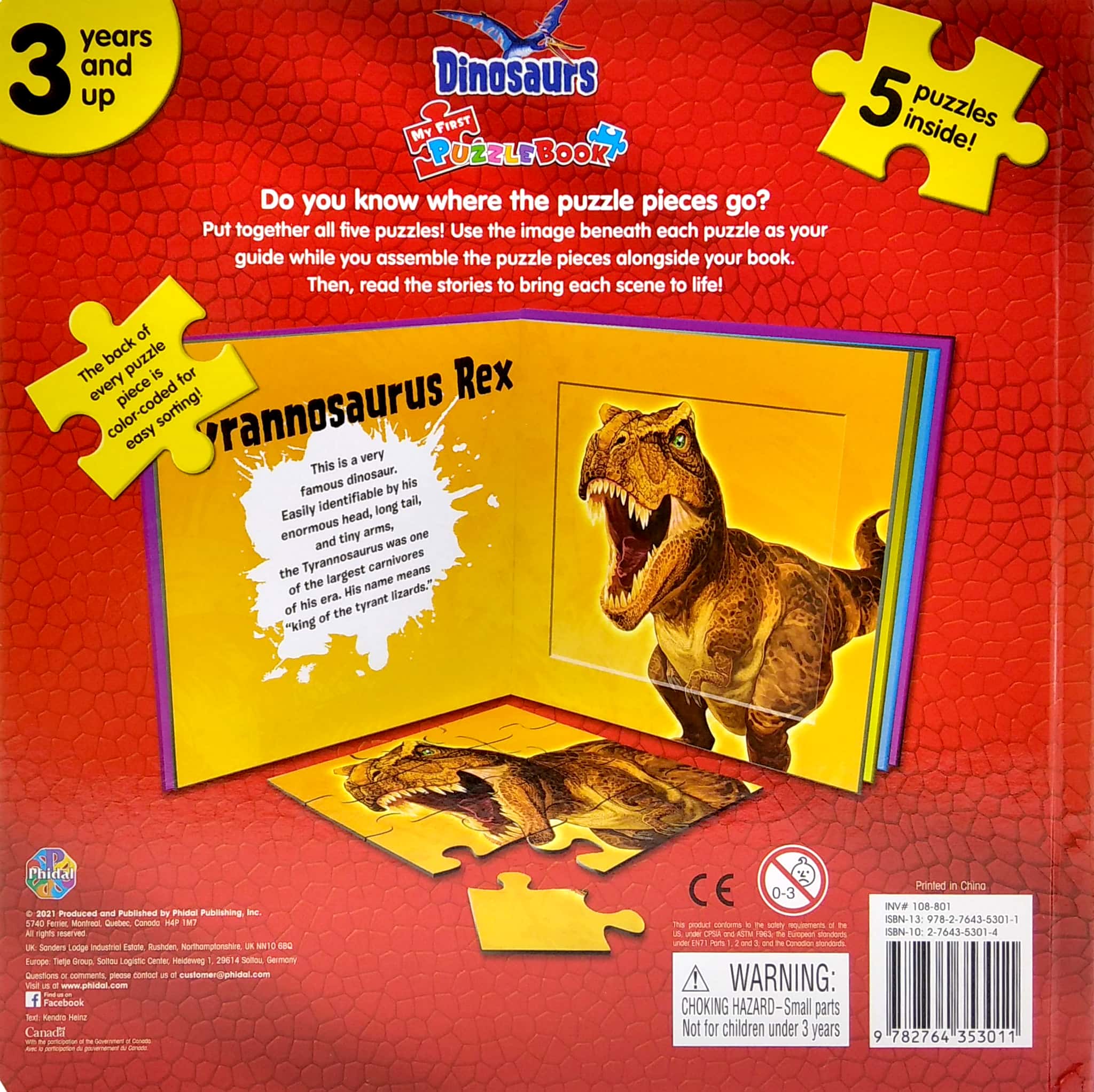 my first puzzle book: dinosaurs