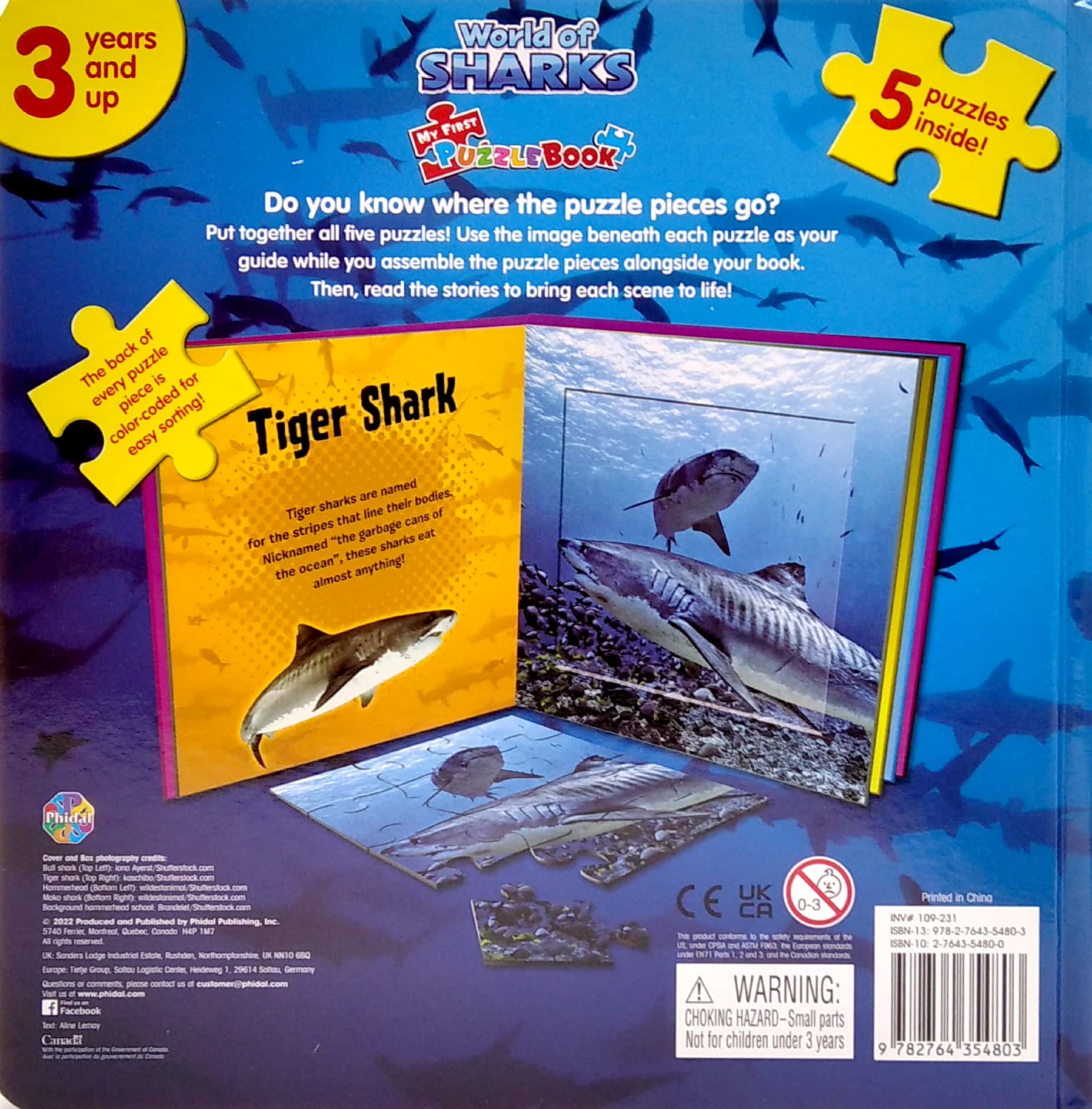 my first puzzle book: sharks