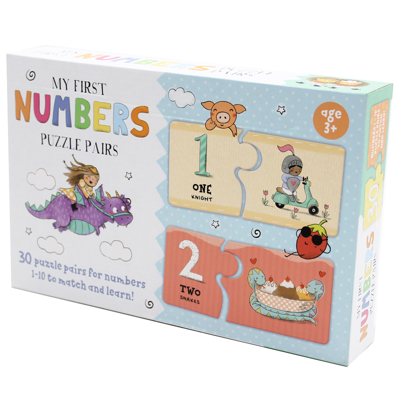 my first puzzle pairs: numbers