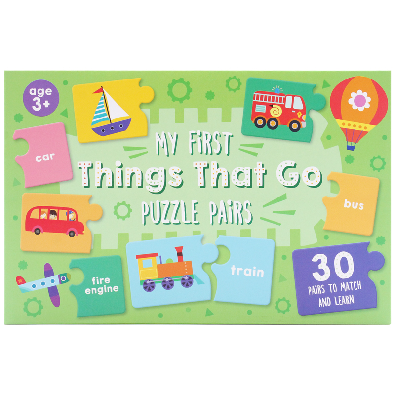 my first puzzle pairs: things that go