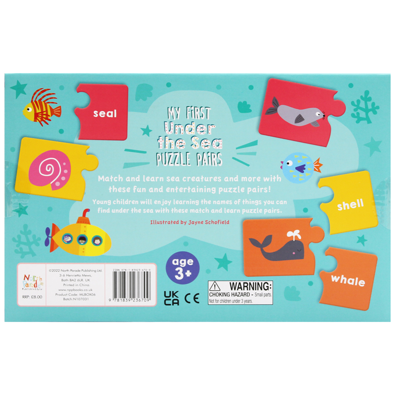 my first puzzle pairs: under the sea