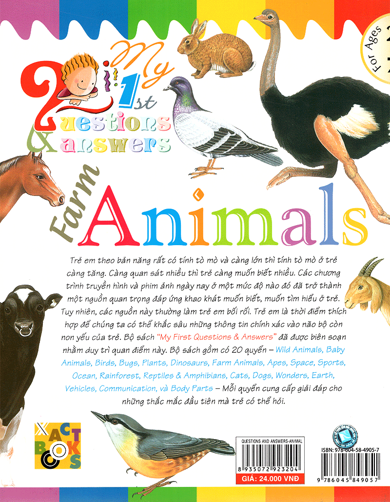 my first questions & answers - farm animals