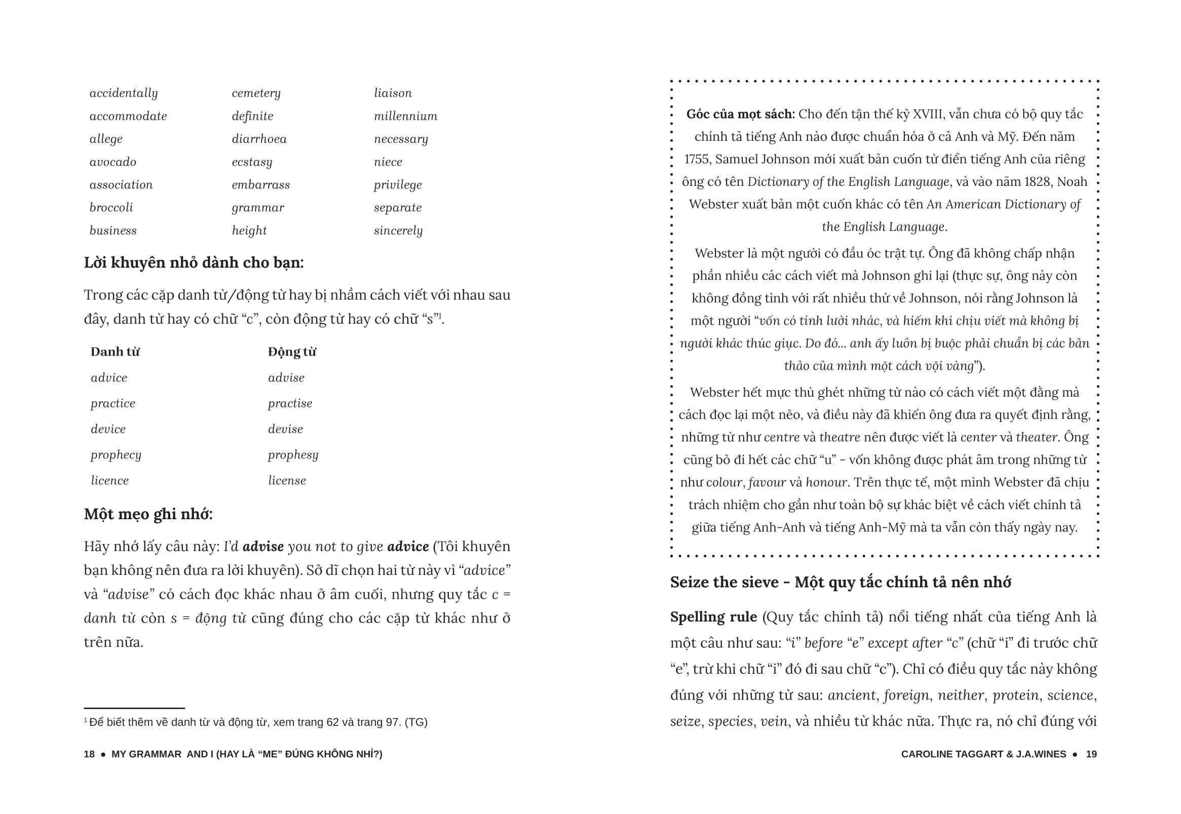 my grammar and i - lý thuyết