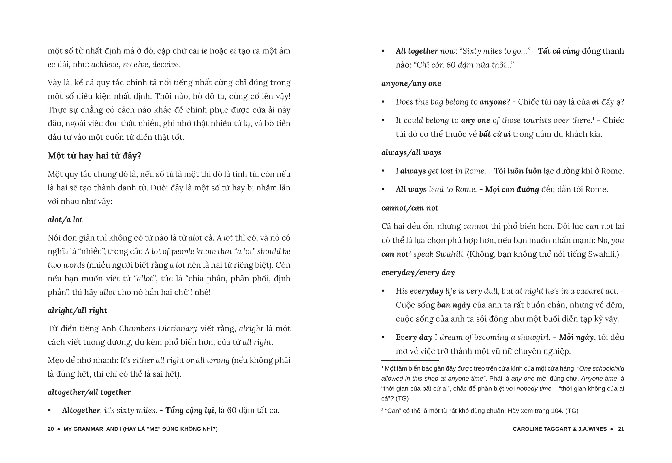 my grammar and i - lý thuyết