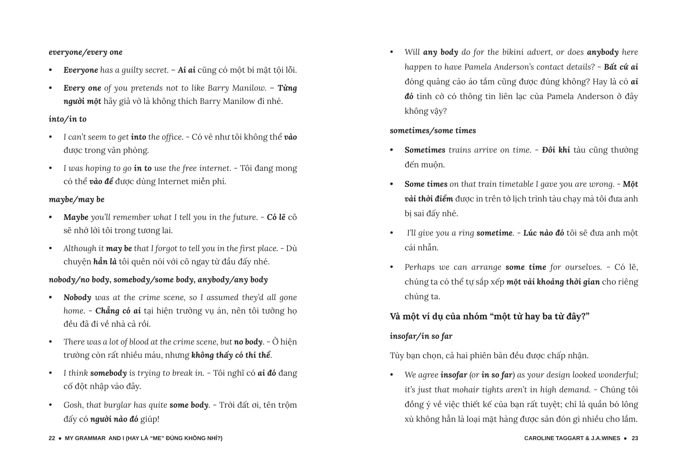 my grammar and i - lý thuyết