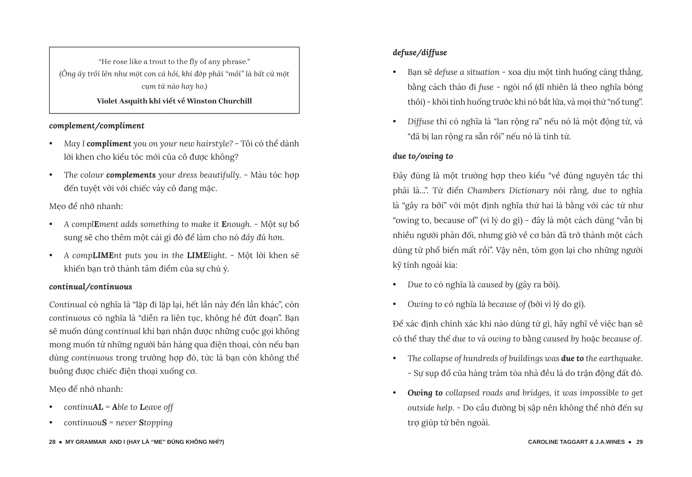 my grammar and i - lý thuyết