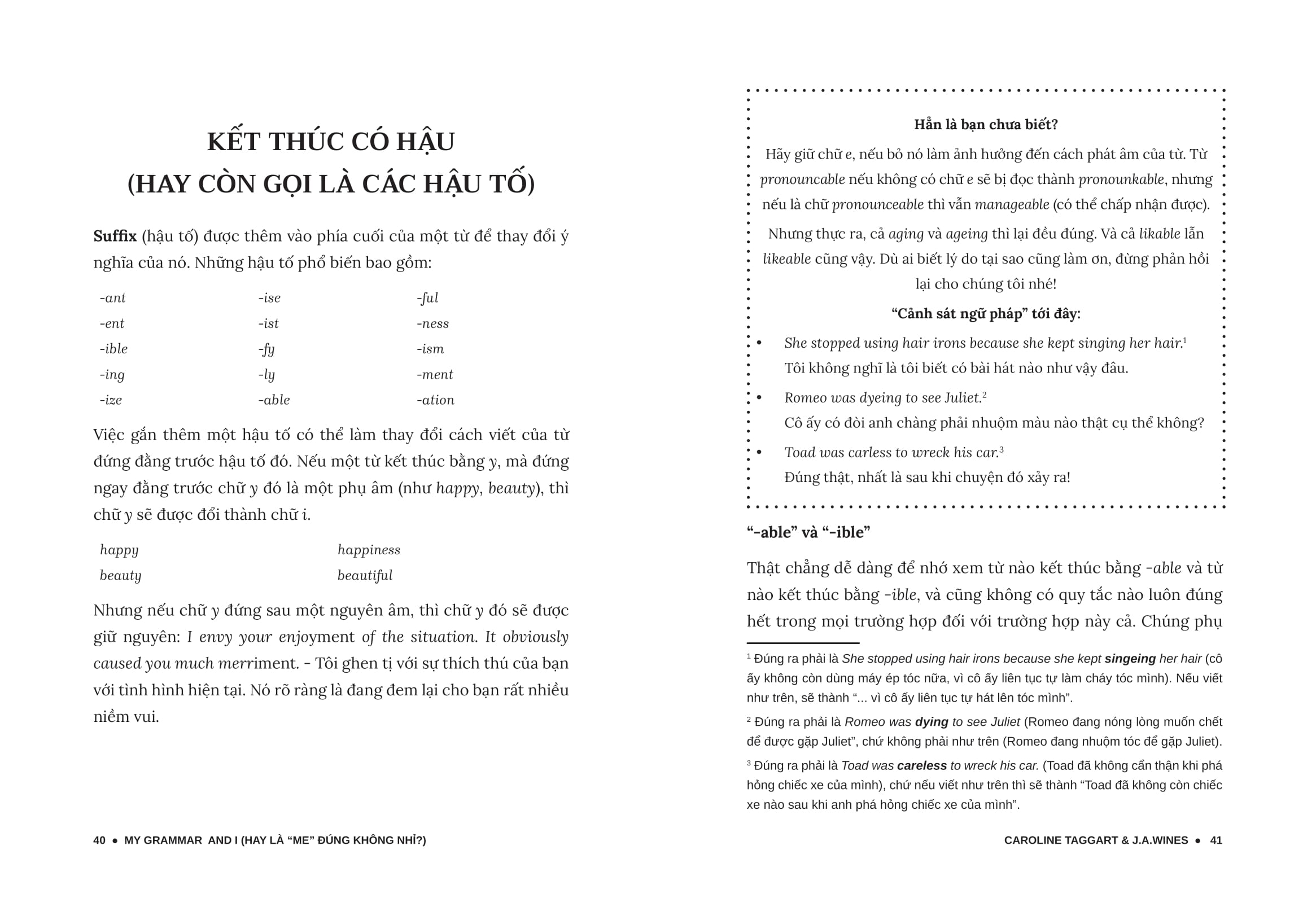 my grammar and i - lý thuyết