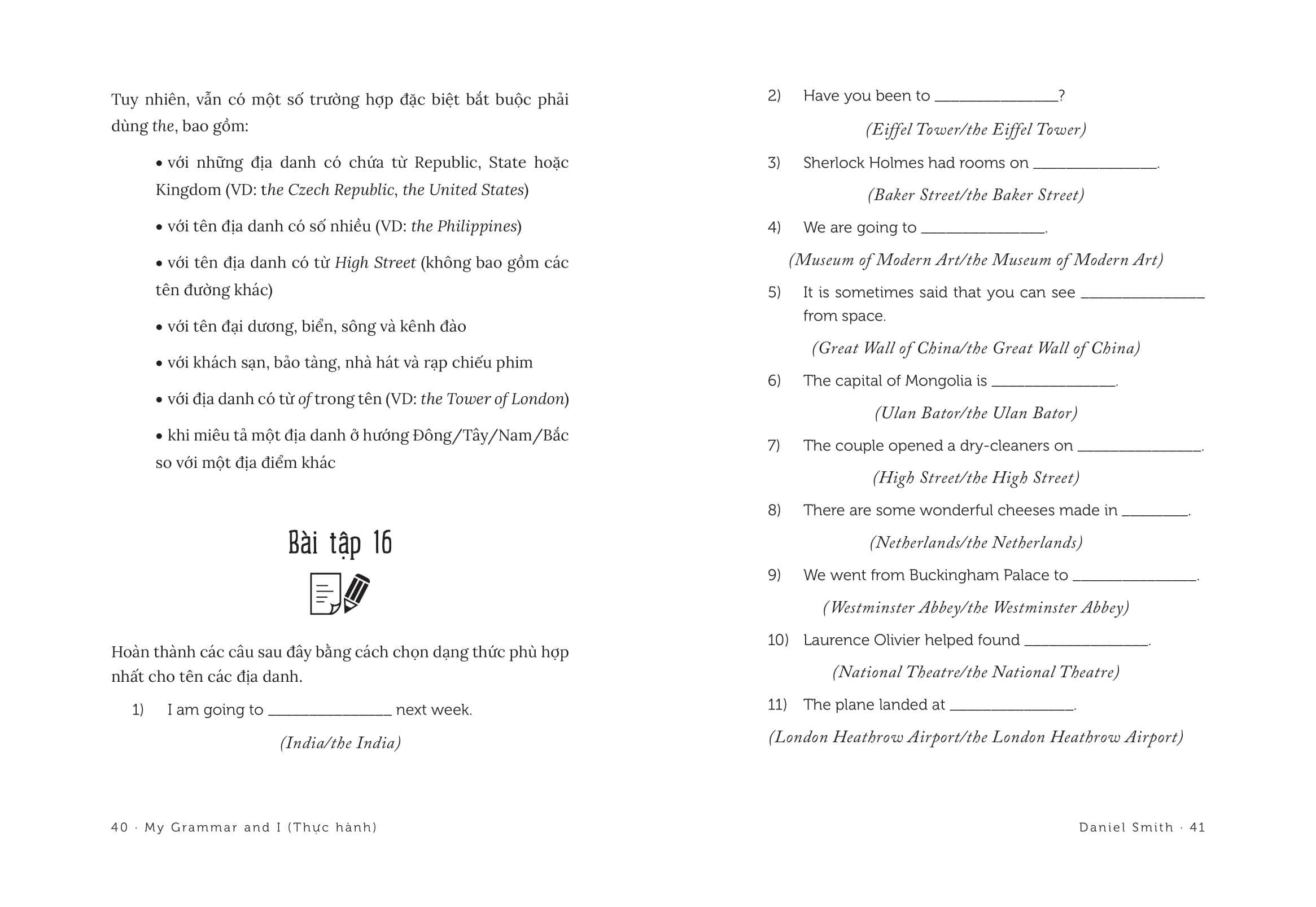 my grammar and i - thực hành