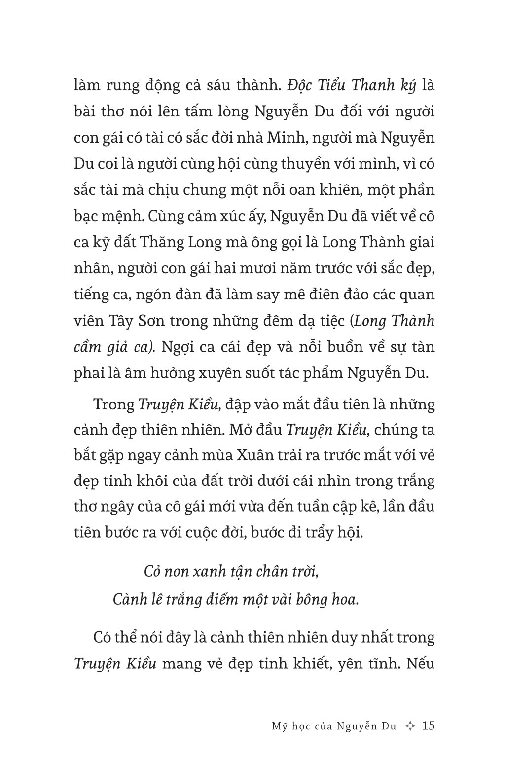 mỹ học của nguyễn du