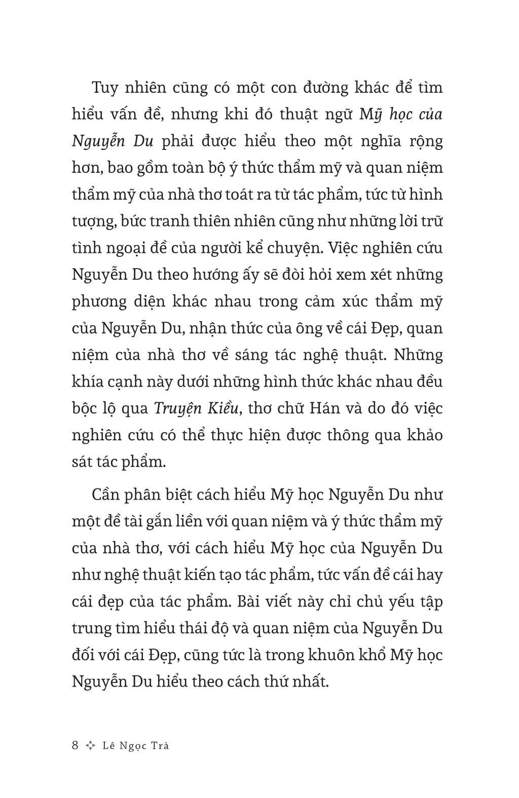 mỹ học của nguyễn du