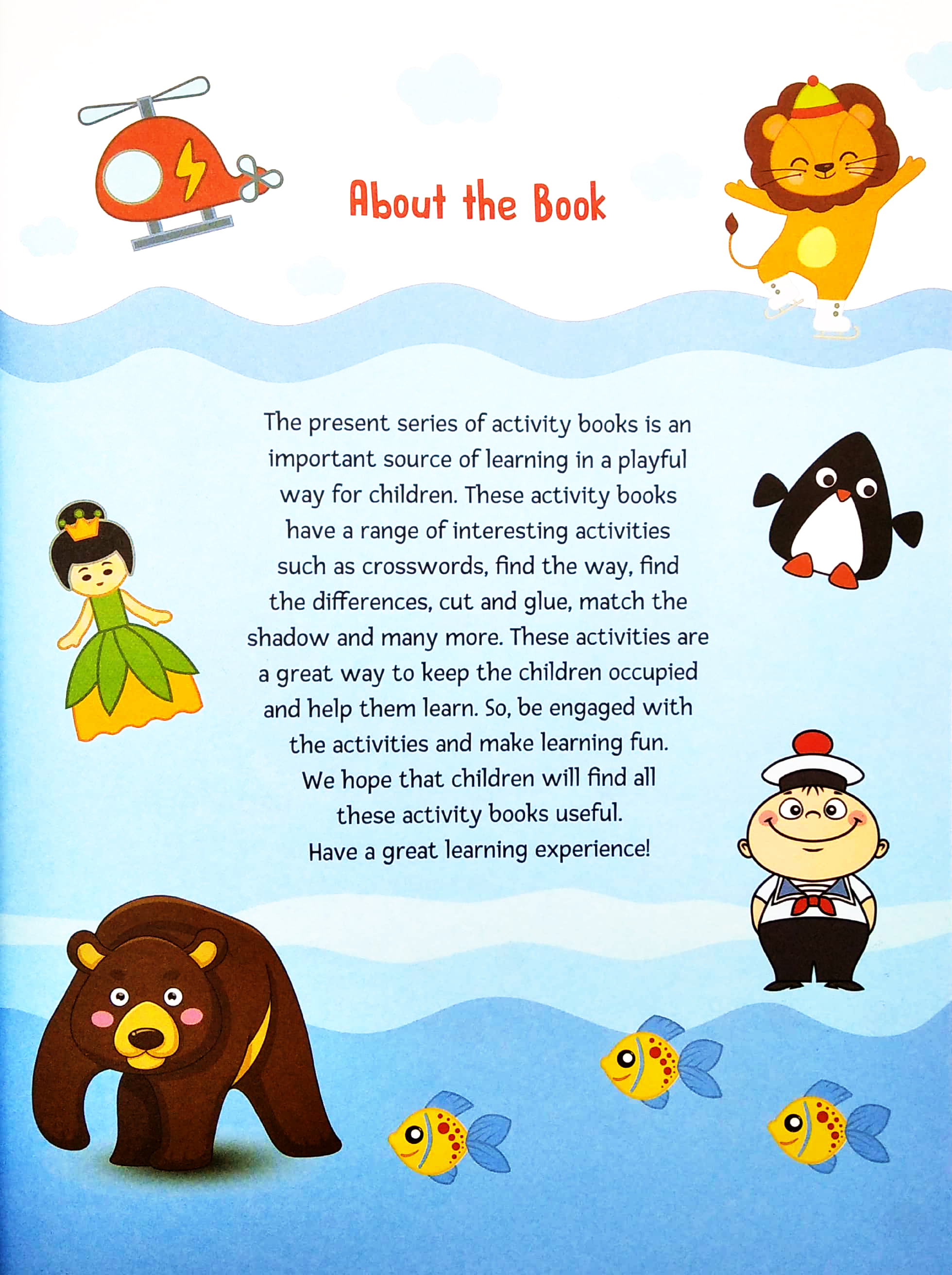 my holiday colouring cut and glue activity book