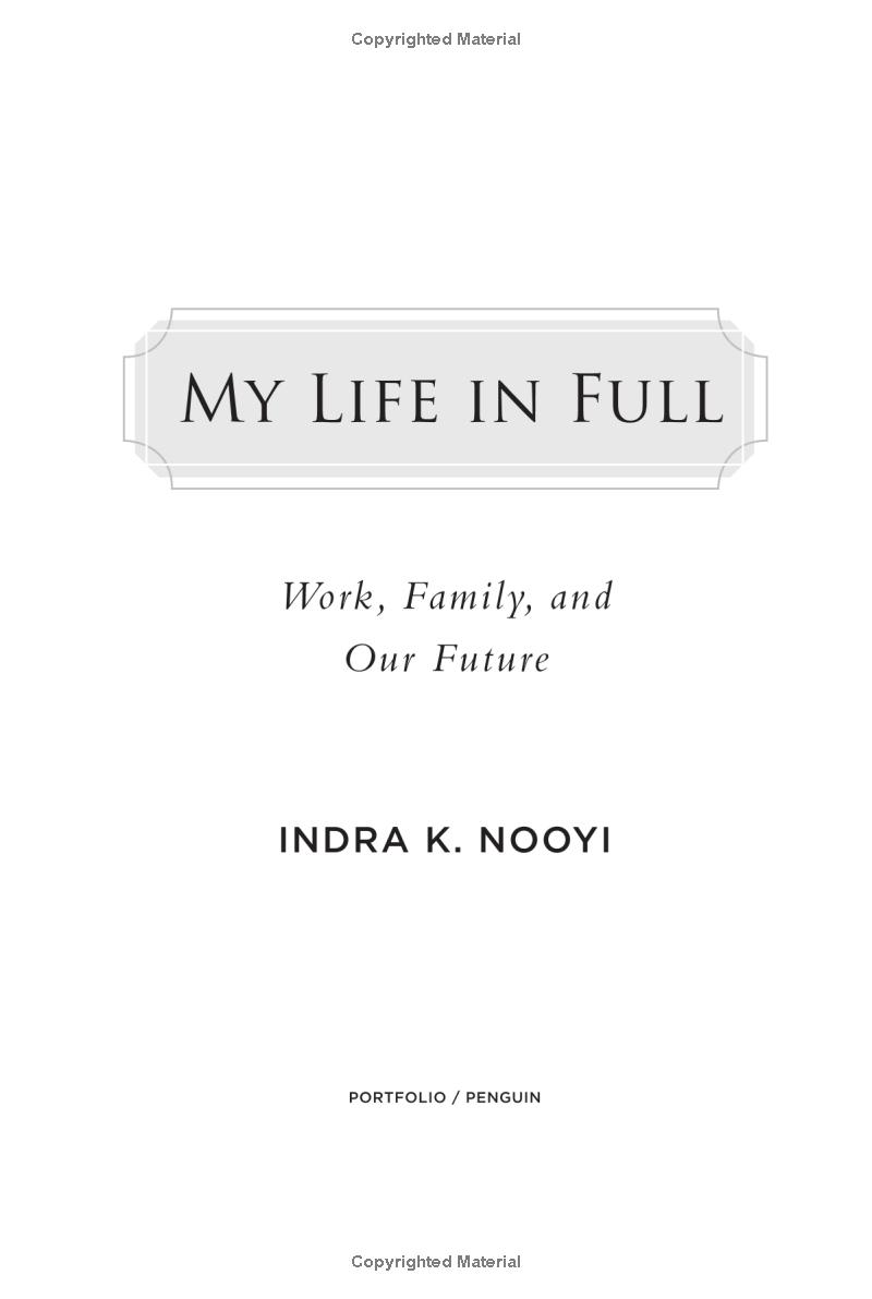 my life in full : work, family and our future