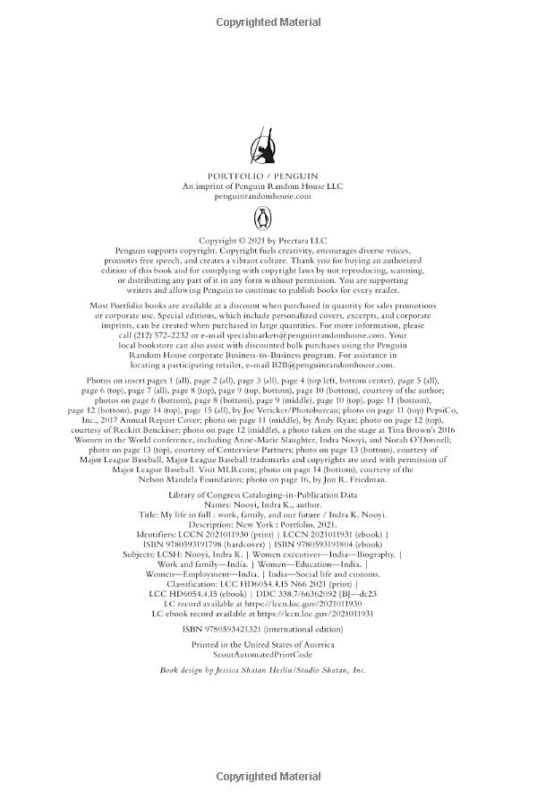 my life in full : work, family and our future