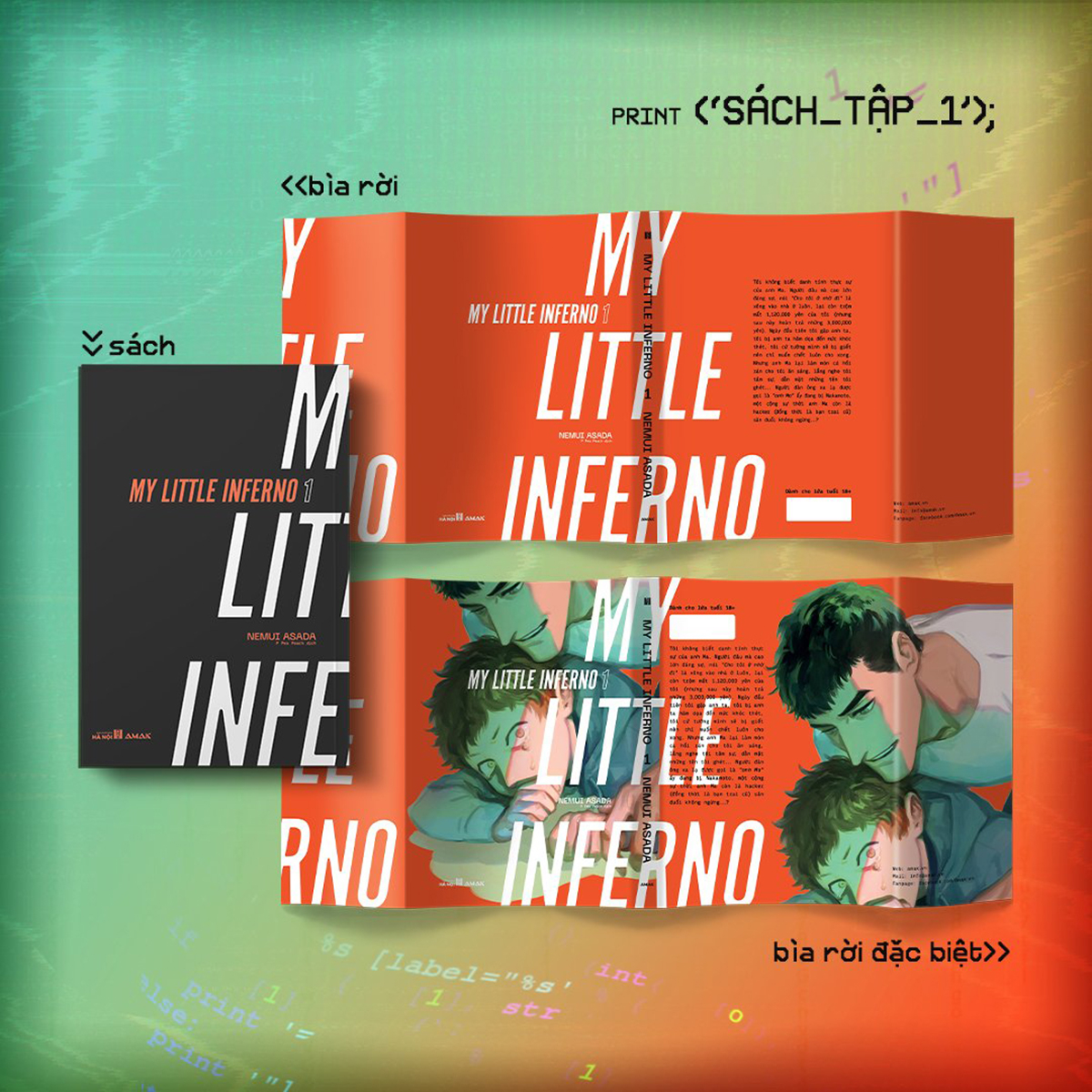 my little inferno (trọn bộ 2 tập) - tặng kèm 02 bìa sách đặc biệt + 02 bookmark + 02 postcard + đai sách